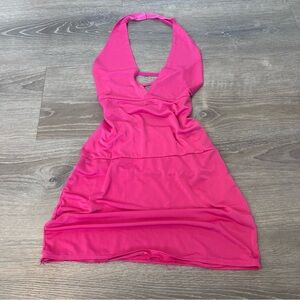 hot pink lingerie dress